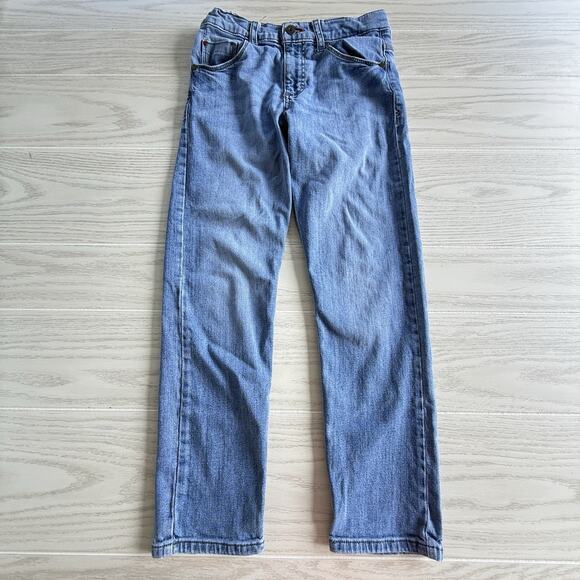 Wrangler Boys Blue Jeans Classic Taper Fit Size 12 Regular - Picture 1 of 4